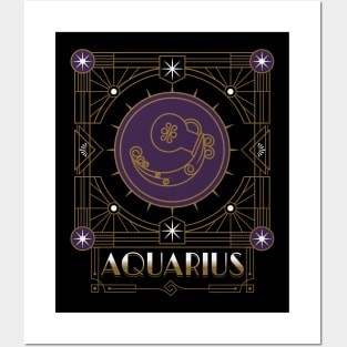 Great Aquarius Deco Posters and Art
